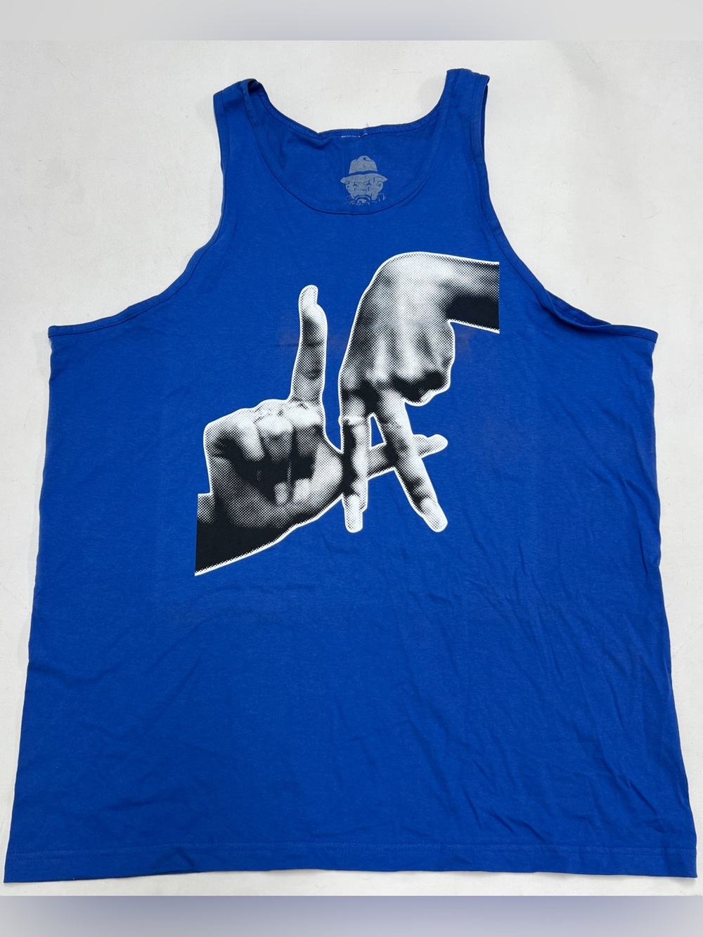 Estevan Oriol Original LA Hands Royal Blue Graphic Tank Top XXL